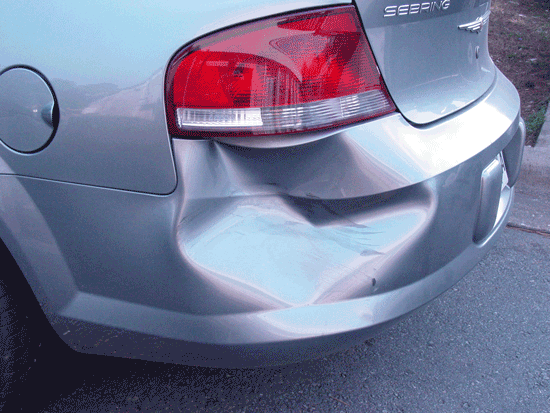 Bumper Repair before repair